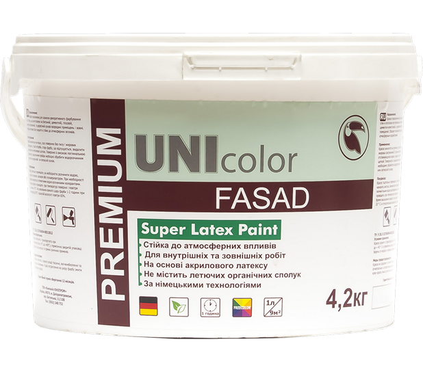  фарба UNIcolor LATEX PREMIUM фасадна 